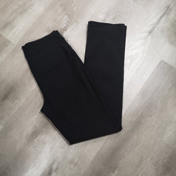 Reitmans Ladies Size 4 Petite Black Pull On Style Straight Fit Pant - Picture 11 of 13